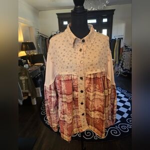 POL BABY DOLL NWT MIXED MEDIA.